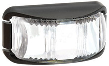 Narva White LED Marker Light, with Clear Lens and Black Base. Multivolt 12/24 Volt. 5 Year Warranty. ADR Approved.