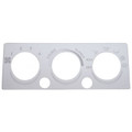 Stainless Steel Air Conditioner/Heater Control Plate with Two Button Openings