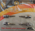 Chrome Acorn Nut Set of 4