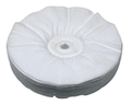 Zephyr White Domet Flannel 40 Ply Buffing Wheel