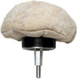 Zephyr 4 inch Goblet Buff Round End Shank Mount