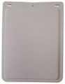 12 inch x 9 inch White Mudflap