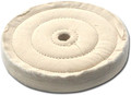 Zephyr 4 inch Cotton Muslin 50 Ply 3-Row Sewn Buffing Wheel