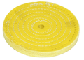Zephyr Yellow Treated Muslin 86/80 30 Ply 4-Rows Sewn Buffing Wheel