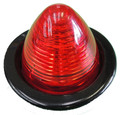 2 inch Round Red LED Beehive Marker Light with Pigtail and Grommet