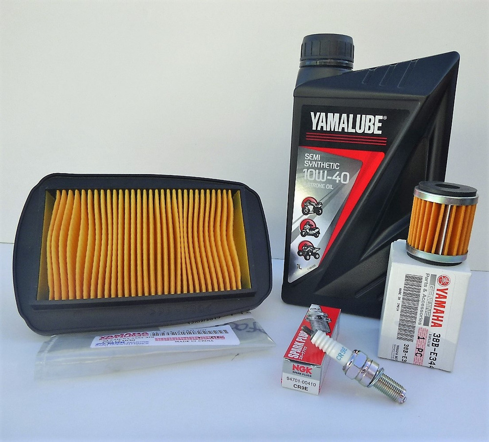 Yamaha MT125 Service Kit SemiSynthetic Oil, Filters & Plug for Sale