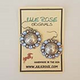 Swarovski Crystal Drop Concho Earrings