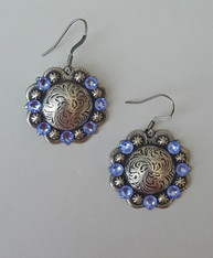 Swarovski Crystal Concho Earrings-Lt. Sapphire
Hypo-Allergenic earwires
PROUDLY HANDMADE IN THE USA!