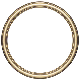 Oval Frame in Desert Gold Finish| Simple Dark Gold Wooden Picture Frames