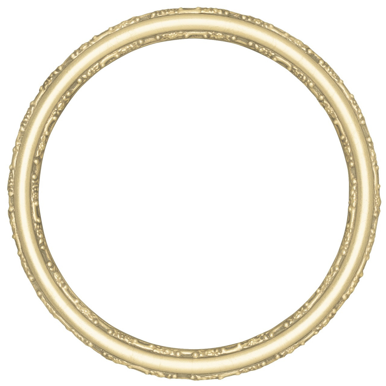 Round Frame in Gold Leaf Finish | Simple Antique Gold Picture Frames ...