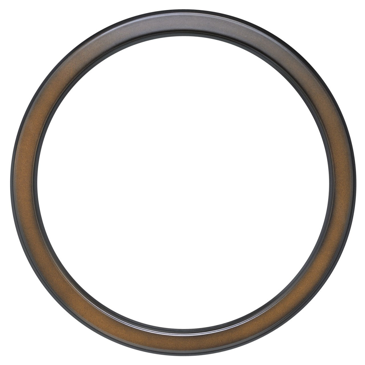 Round Frame in Walnut Finish| Simple Brown Wooden Picture Frames with