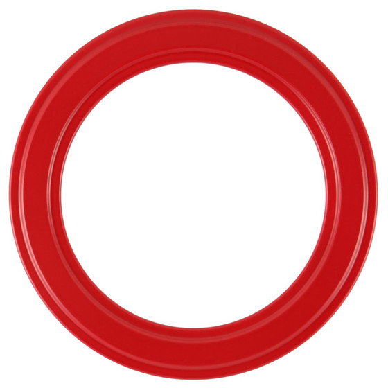 Round Frame in Holiday Red Finish| Simple Red Picture Frames