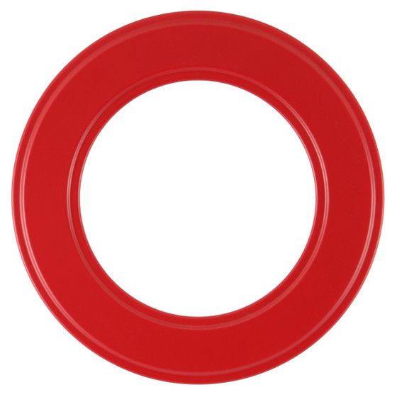 Round Frame in Holiday Red Finish| Wide Profile Red Picture Frames ...