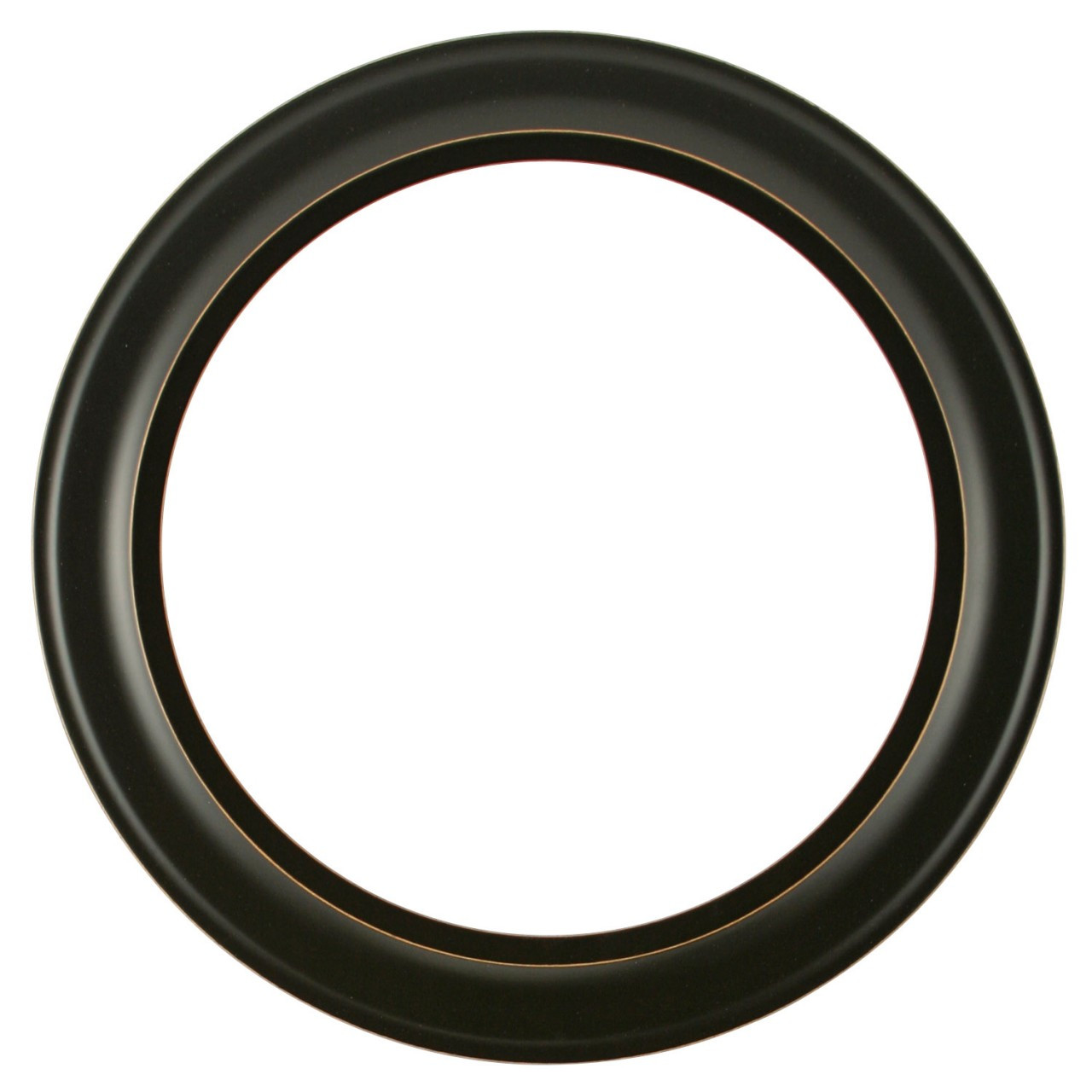 Round Frame in Rubbed Black Finish| Weathered Black Picture Frames