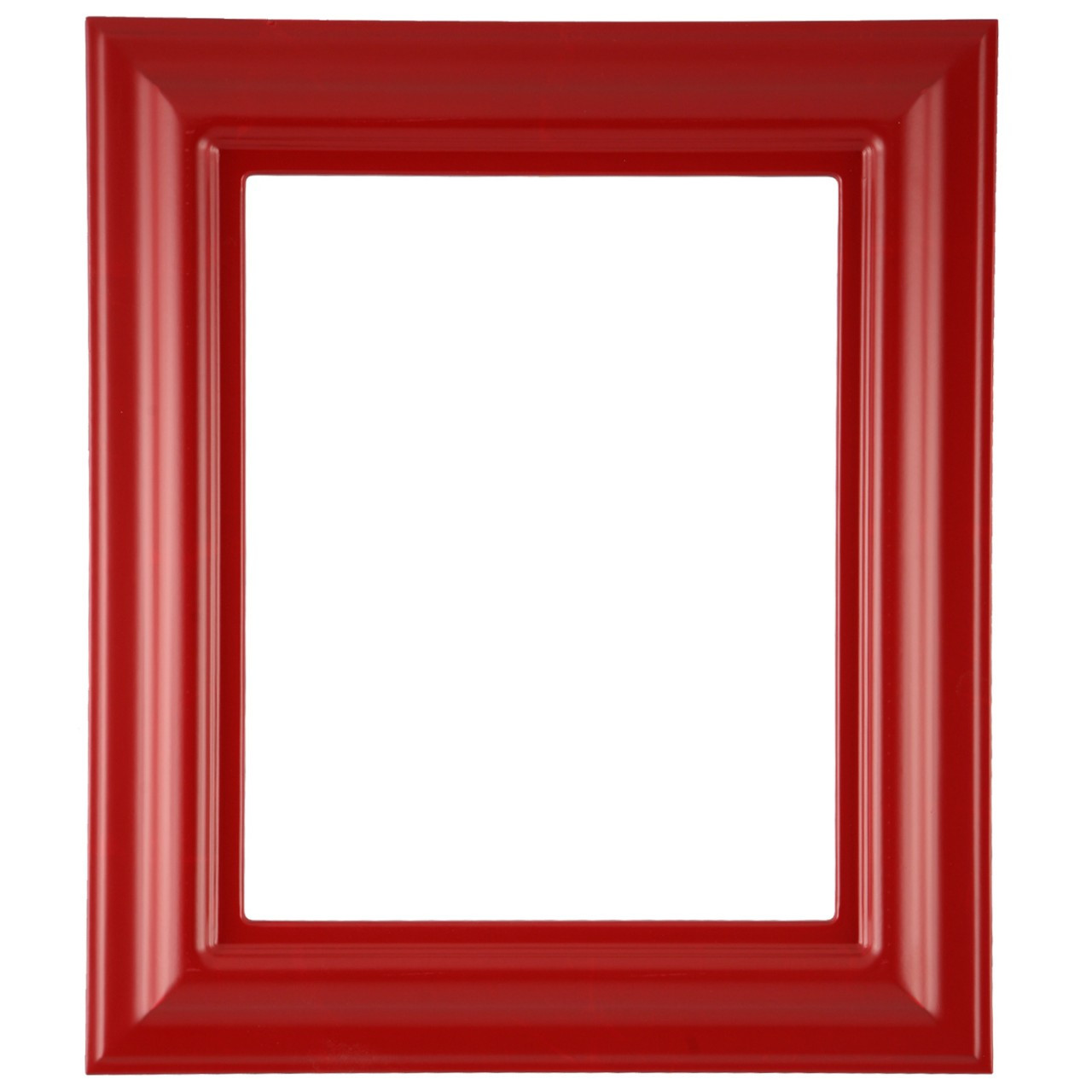 Rectangle Frame in Holiday Red Finish | Simple Red Picture Frames