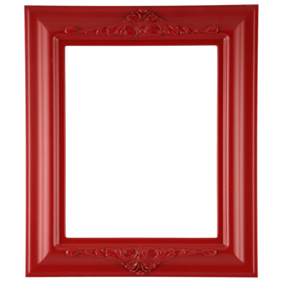 Rectangle Frame in Holiday Red Finish| Red Wooden Picture Frames with ...