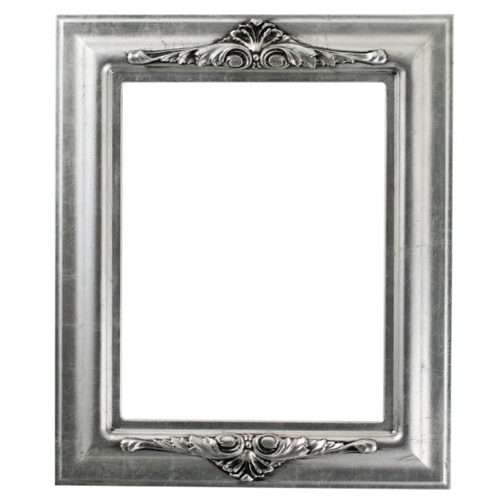 9x13 size frame Leaf Finish Black Rectangle with Antique Silver in Frame