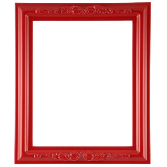 Rectangle Frame in Holiday Red Finish| Red Picture Frames with Ornate ...