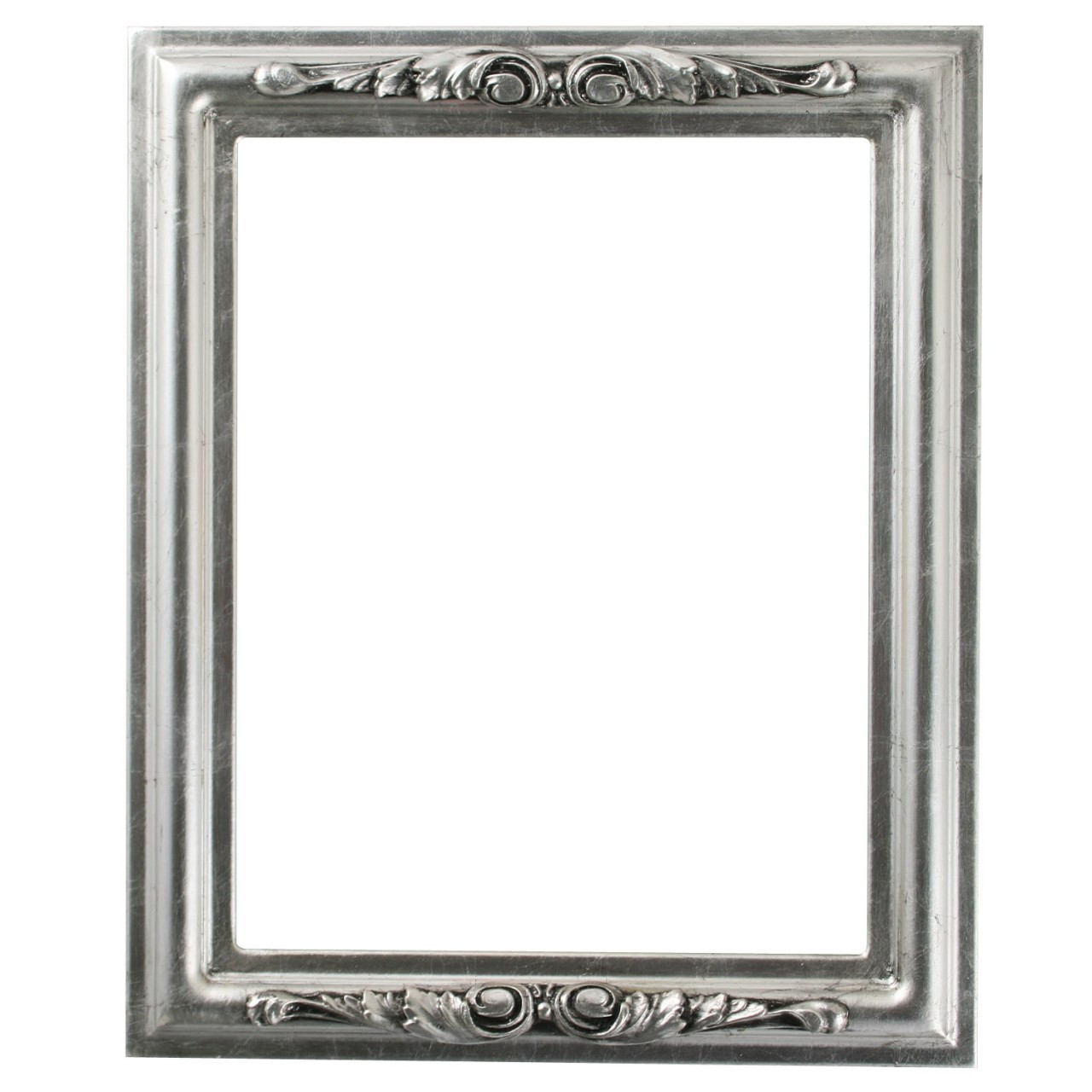 Rectangle Frame in Silver Leaf Finish with Black Antique| Silver ...