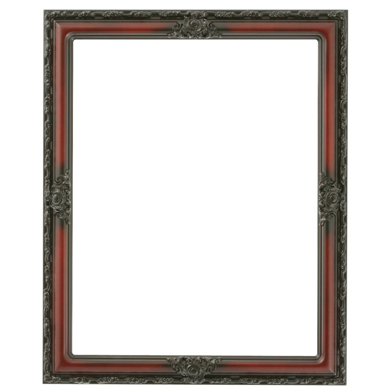 Rectangle Frame In Rosewood Finish| Dark Red Picture Frames With