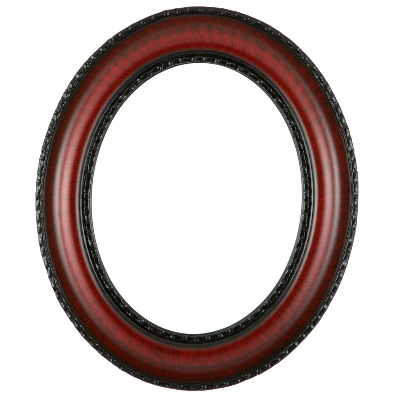 Oval Frame In Vintage Cherry Finish