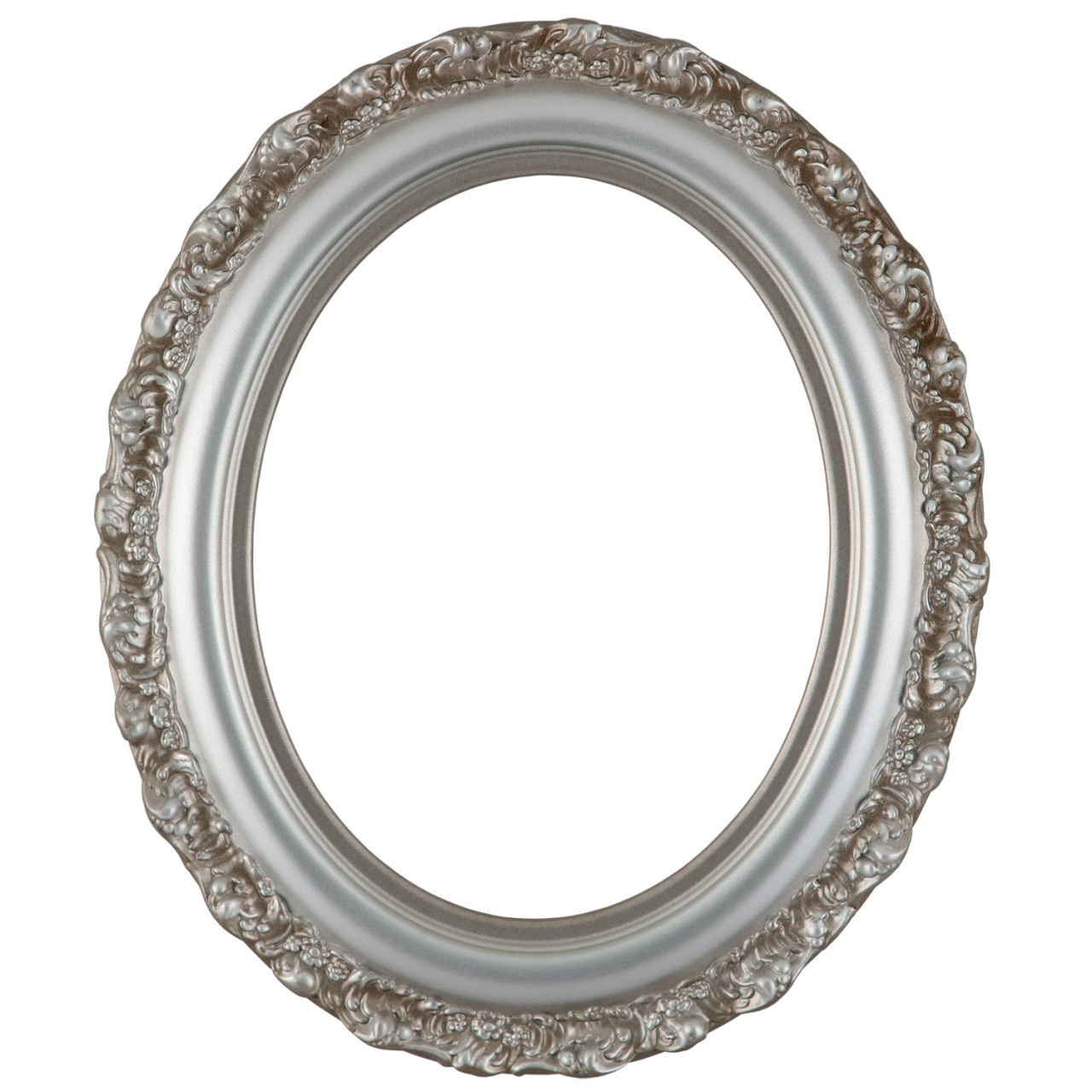 Oval Frame in Silver Shade Finish | Antique Shaded Silver Picture ...