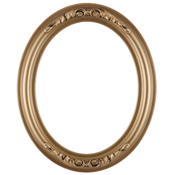 Oval Frame in Desert Gold Finish| Antique Gold Picture Frames with ...