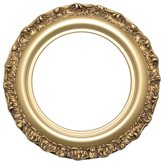 Round Frame in Gold Spray Finish| Gold Paint Wooden Picture Frames with ...