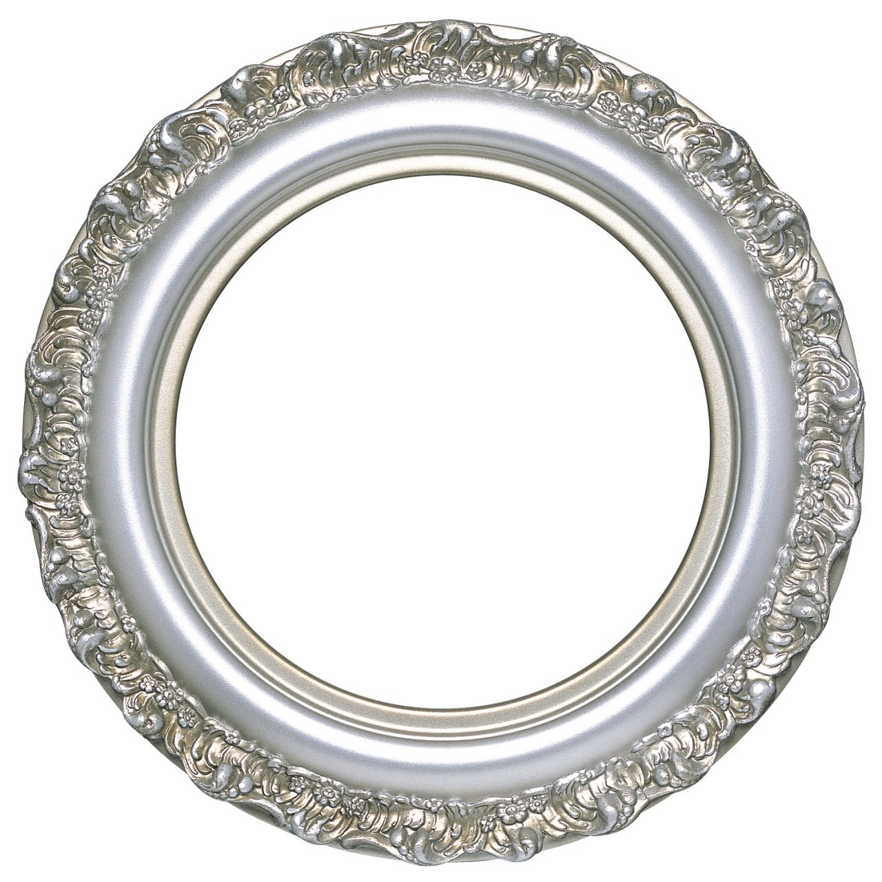 Round Frame in Silver Shade Finish| Antique Shaded Silver Picture ...