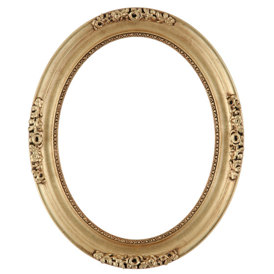 Oval Frame in Gold Leaf Finish| Antiqe Stripping and Decorations on ...