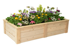 Rectangle Raised Bed with Trim Pack 3'x6'x16.5"