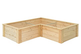 L-Shaped Raised Bed with Trim Pack 3'x6'x6'x16.5"