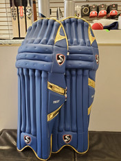  SG IPL Blue Gold Left Hand Batting Pads.