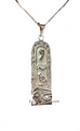 Personalized Eye of Horus Silver Cartouche Pendant- Egyptian Jewelry