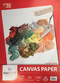 Canson Academy Canvas Paper Pad A3 - 250gsm - 10 sheets 
