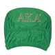 Alpha Kappa Alpha AKA Sorority Headrest Cover-Green-Set of 2
