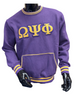 Omega Psi Phi Fraternity Chenille Crewneck Sweatshirt-Purple