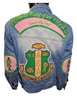 Alpha Kappa Alpha AKA Sorority Denim Jacket-Back