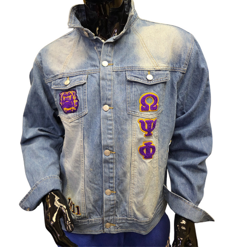 Omega Psi Phi Fraternity Denim Jacket
