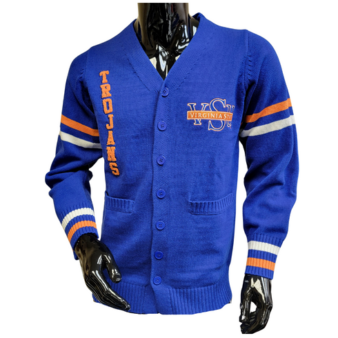 Virginia State University Varsity Cardigan -Front