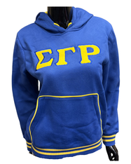 Sigma Gamma Rho Sorority Chenille Hoodie-Blue