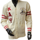 Kappa Alpha Psi Fraternity Varsity Cardigan-Cream 