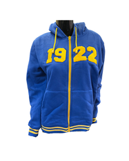 Sigma Gamma Rho Sorority Zip-Up Hoodie-Chenille