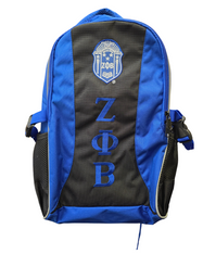 Zeta Phi Beta Sorority Backpack-Black/Blue