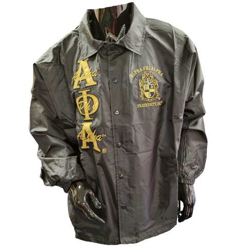 Alpha Phi Alpha Fraternity Line Jacket- Black