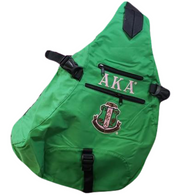 Alpha Kappa Alpha AKA Sorority Sling Shoulder Bag- Green 