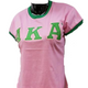 Alpha Kappa Alpha AKA Sorority Ringer T-shirt-Pink