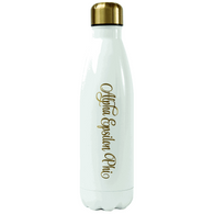 Alpha Epsilon Phi AEPHI Stainless Steel Water Bottle- White/Gold