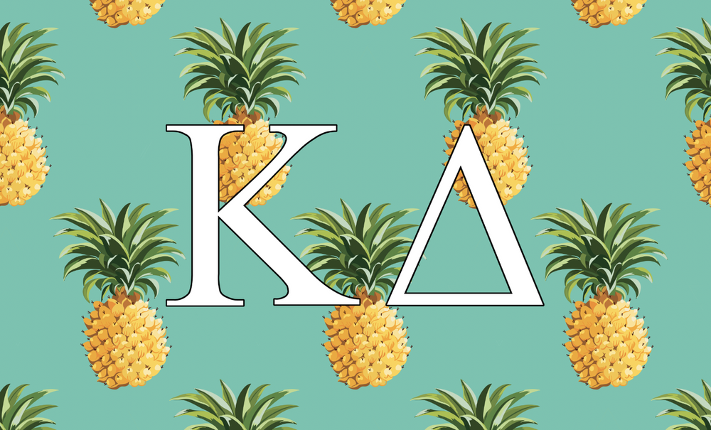 Kappa Delta Sorority Flag Pineapple Brothers And Sisters Greek Store