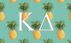 Kappa Delta Sorority Flag-Pineapple